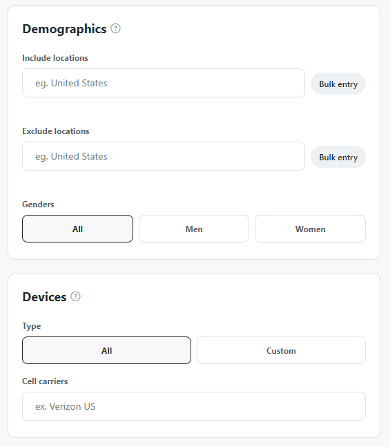 demographics and devices